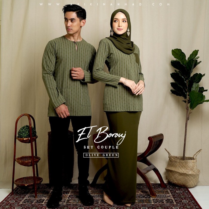HQ- (SET) EL-BOROUJ in GREEN OLIVE