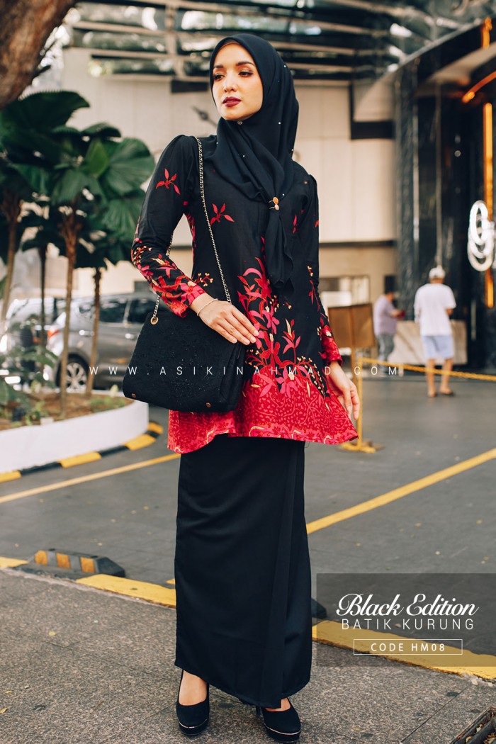KURUNG BATIK HITAM MANIS (HM08)