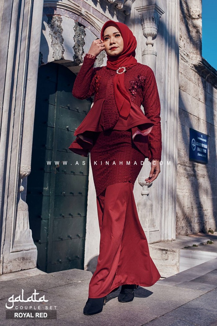 SET COUPLE GALATA in ROYAL RED