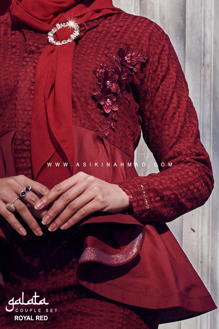 SET COUPLE GALATA in ROYAL RED