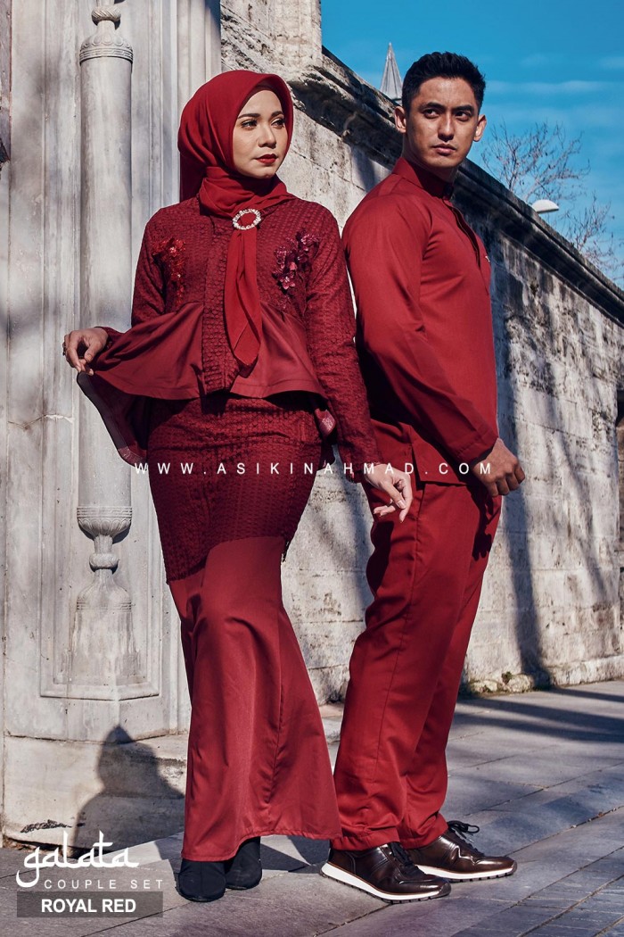 SET COUPLE GALATA in ROYAL RED