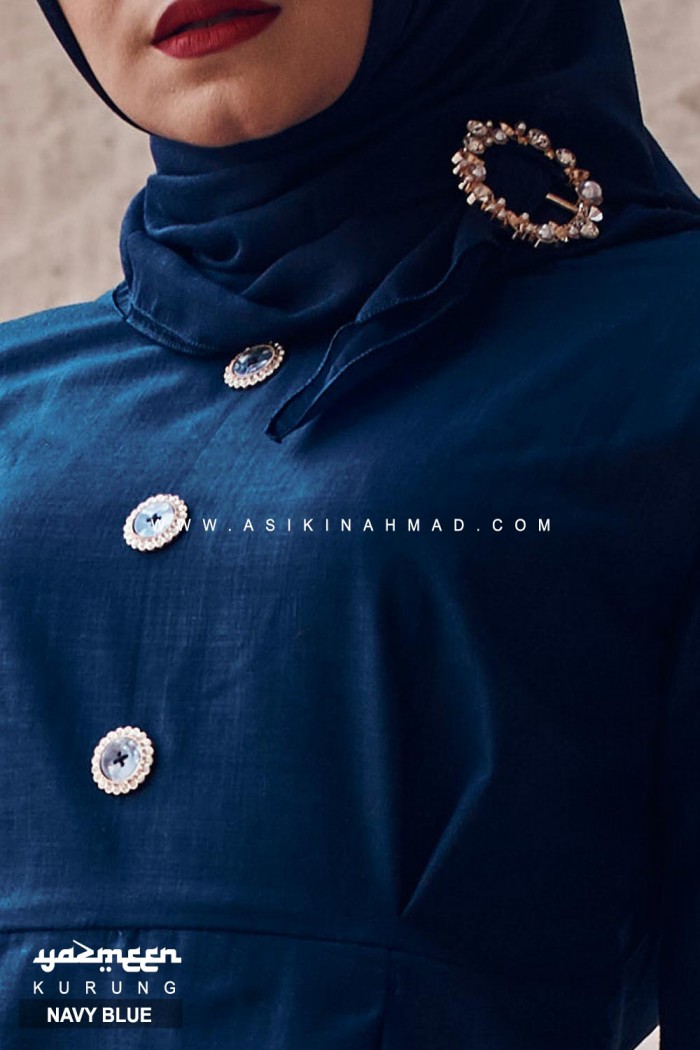 KURUNG YAZMEEN in NAVY BLUE
