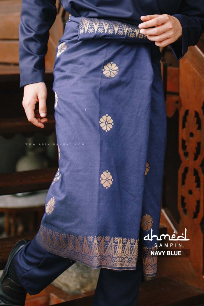 SAMPIN SONGKET NAVY BLUE (B2)