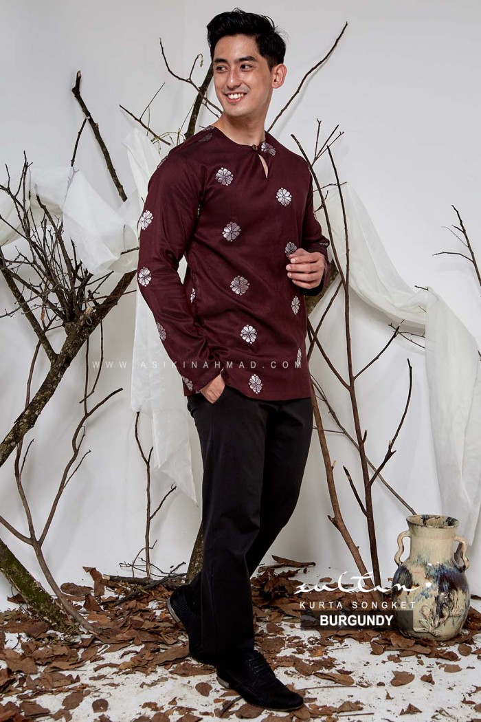 SULTAN KURTA in BURGUNDY