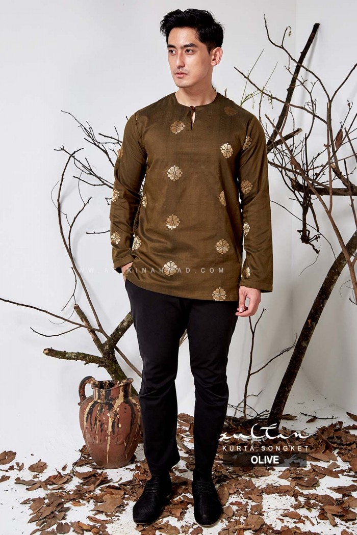SULTAN KURTA in OLIVE