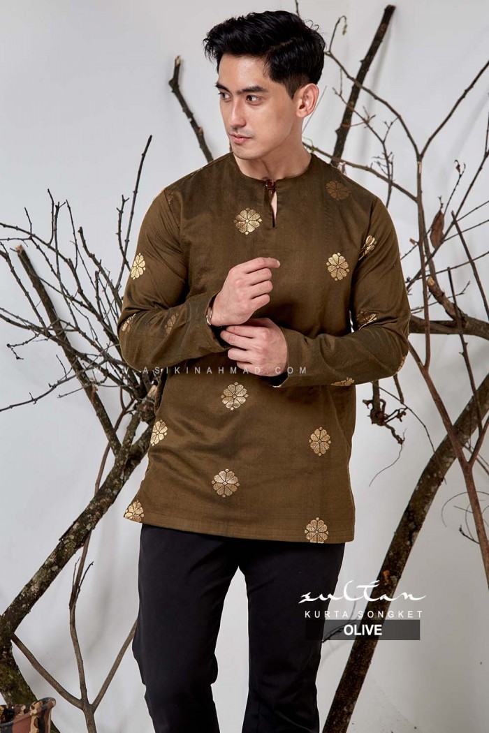 SULTAN KURTA in OLIVE