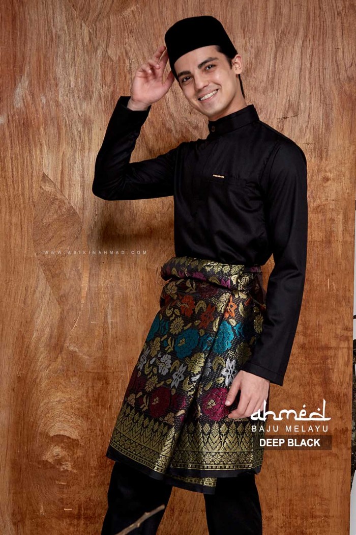 BAJU MELAYU AHMED in DEEP BLACK