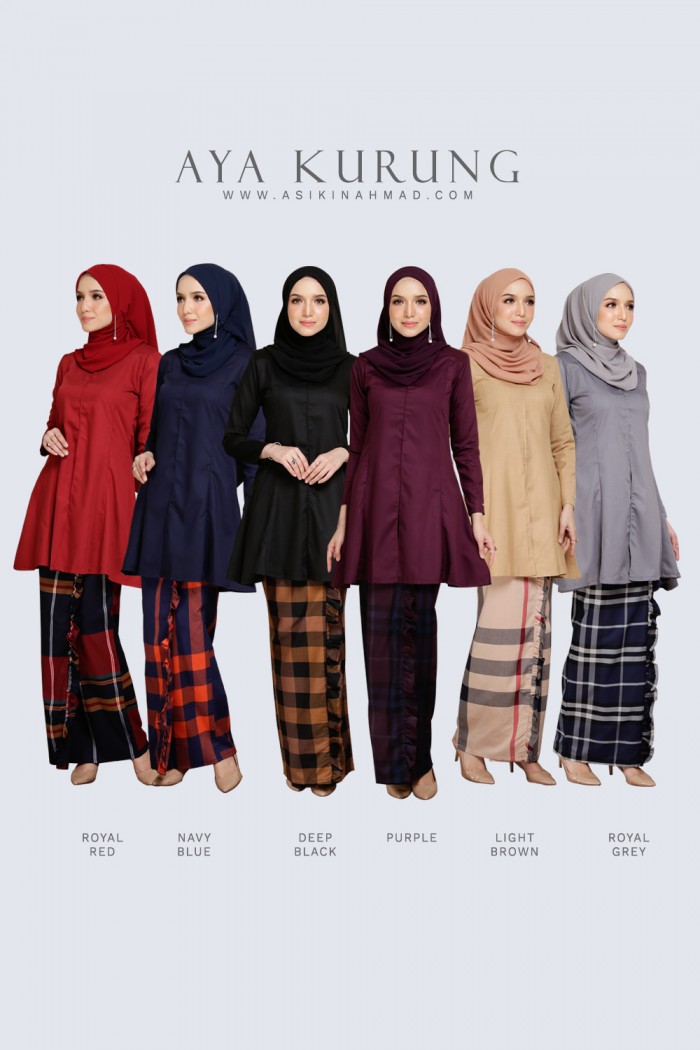AYA KURUNG in RUBY RED