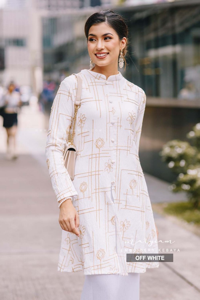 MARYIAM KEBAYA in OFF WHITE