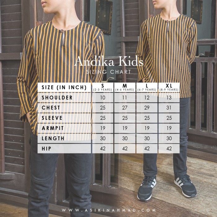 ANDIKA KURTA KIDS DUSTY GREEN (AKK BK02)