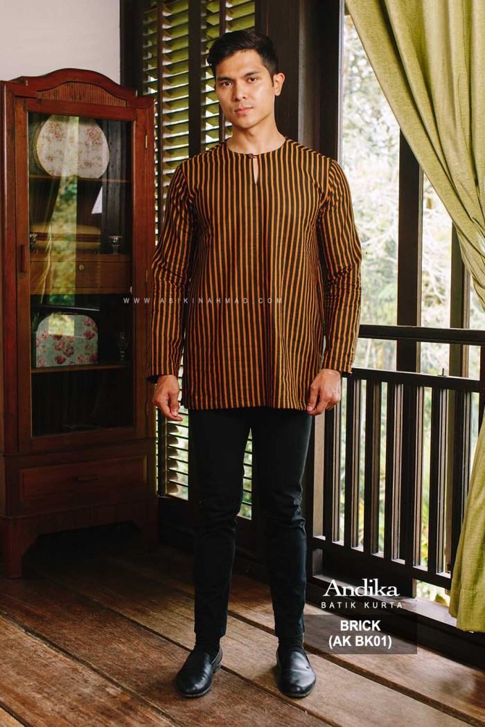 ANDIKA BATIK KURTA BRICK (AK BK01)