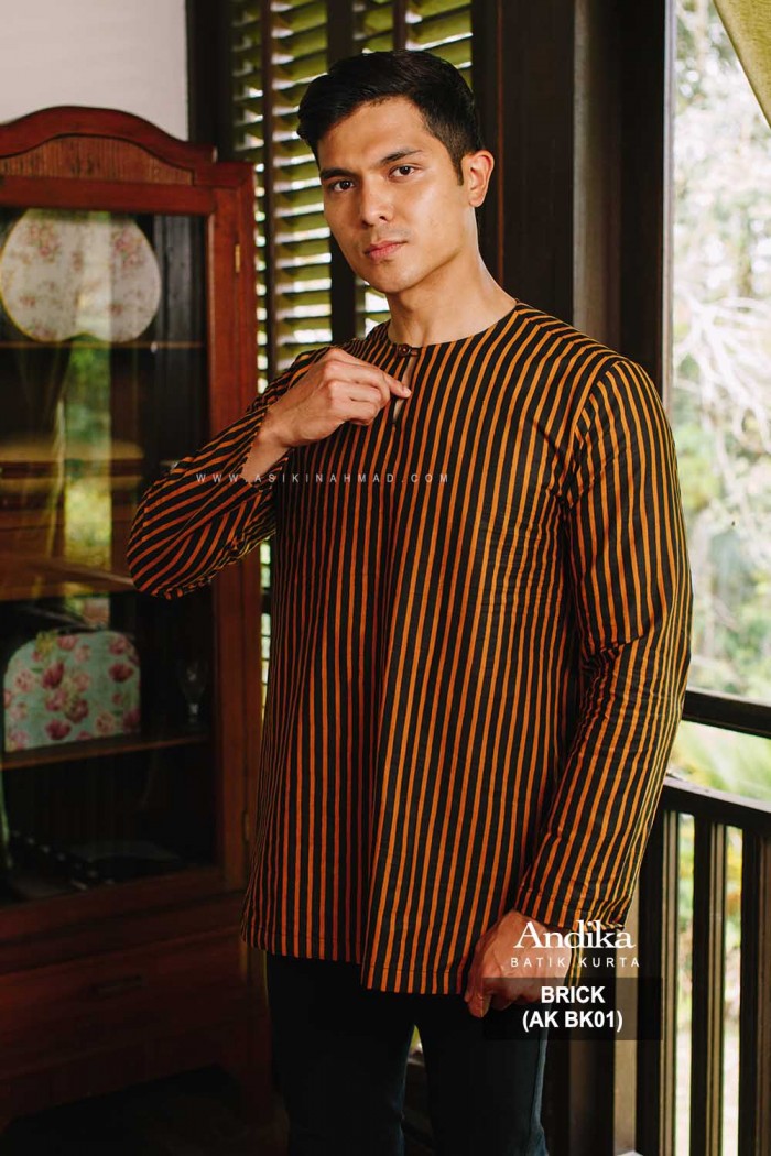 ANDIKA BATIK KURTA BRICK (AK BK01)