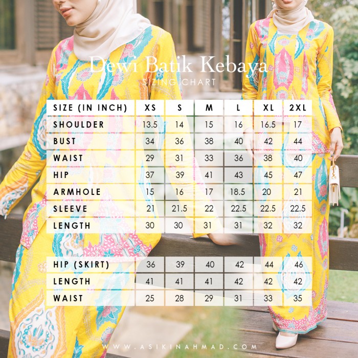 KEBAYA DEWI TERATAI (DT BK02) YELLOW