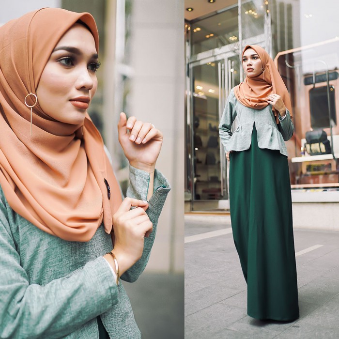 JUBAH THE GRANDEUR in TEALGREEN