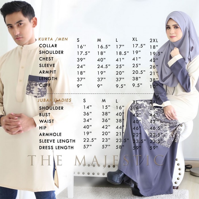 JUBAH THE MAJESTIC in Grey