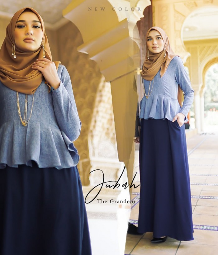 JUBAH  THE GRANDEUR in NAVY BLUE
