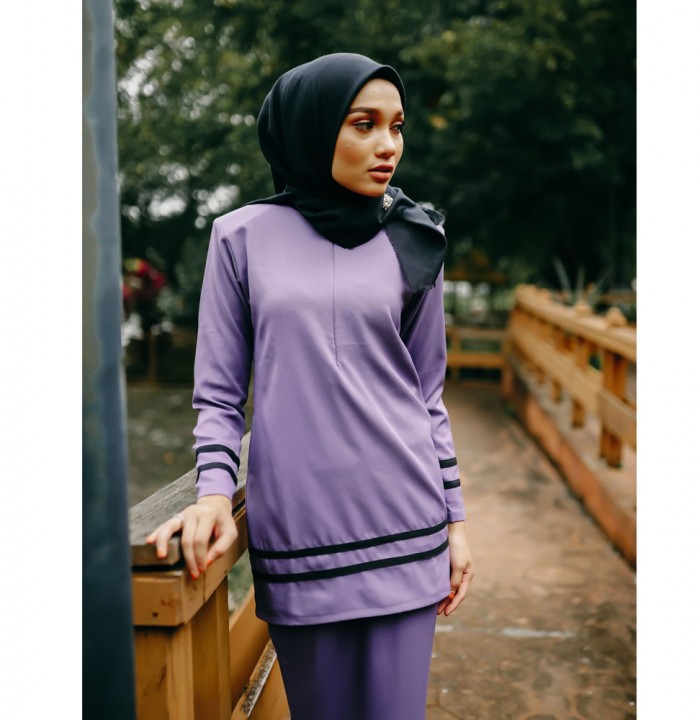 KURUNG SALMA in Mauve Purple