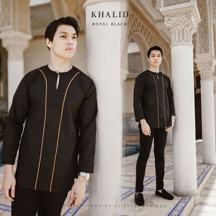 KURTA KHALID in ROYAL BLACK
