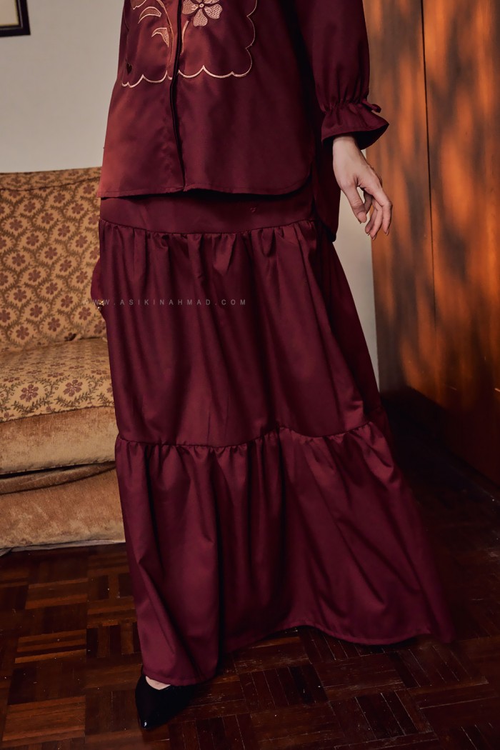 AUREL SKIRT IN MAROON