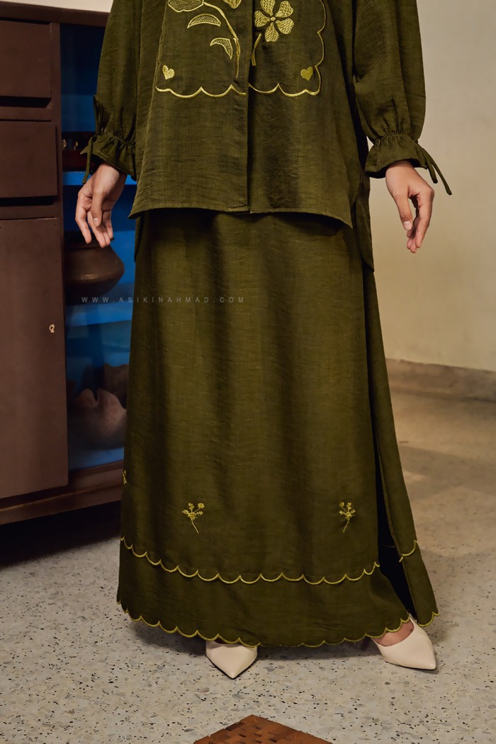 AUREL SKIRT IN OLIVE