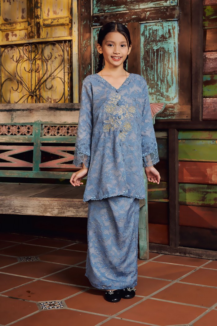 CIK SEROJA KIDS IN ASH BLUE
