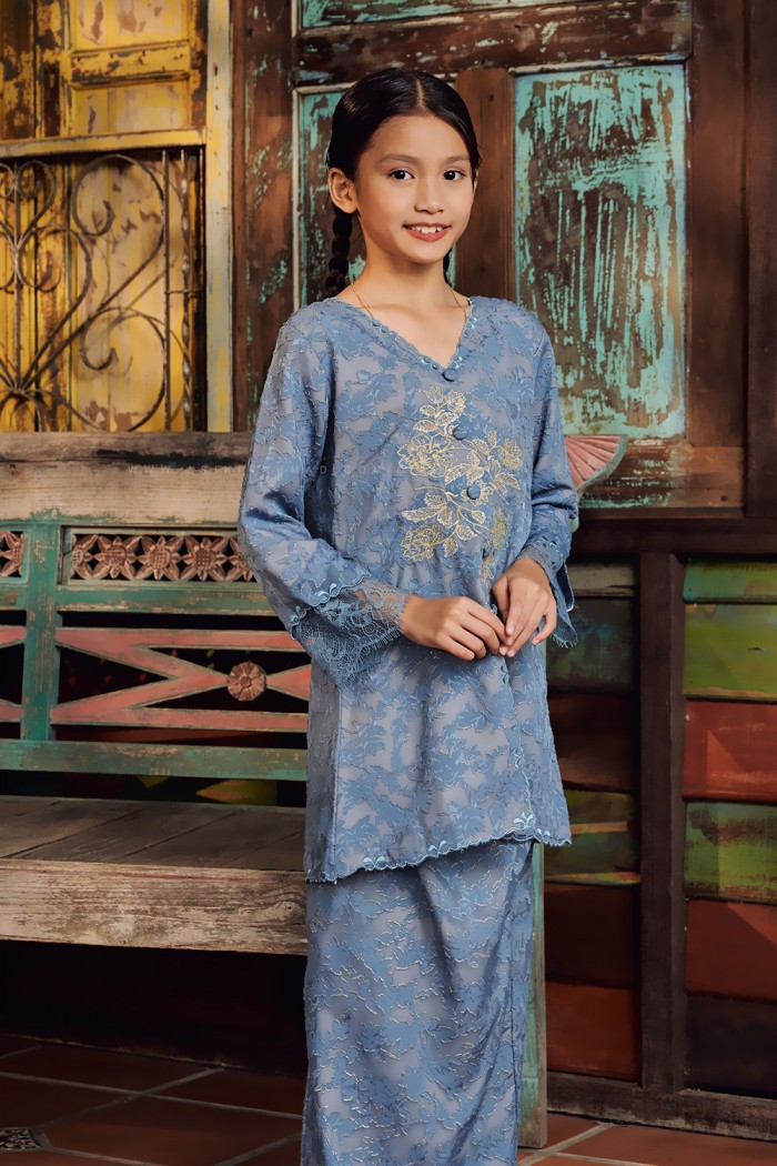 CIK SEROJA KIDS IN ASH BLUE