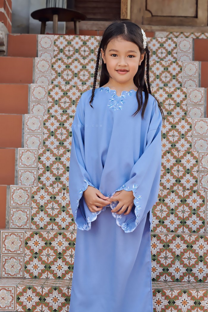 LINEN LAILA KIDS IN BABY BLUE