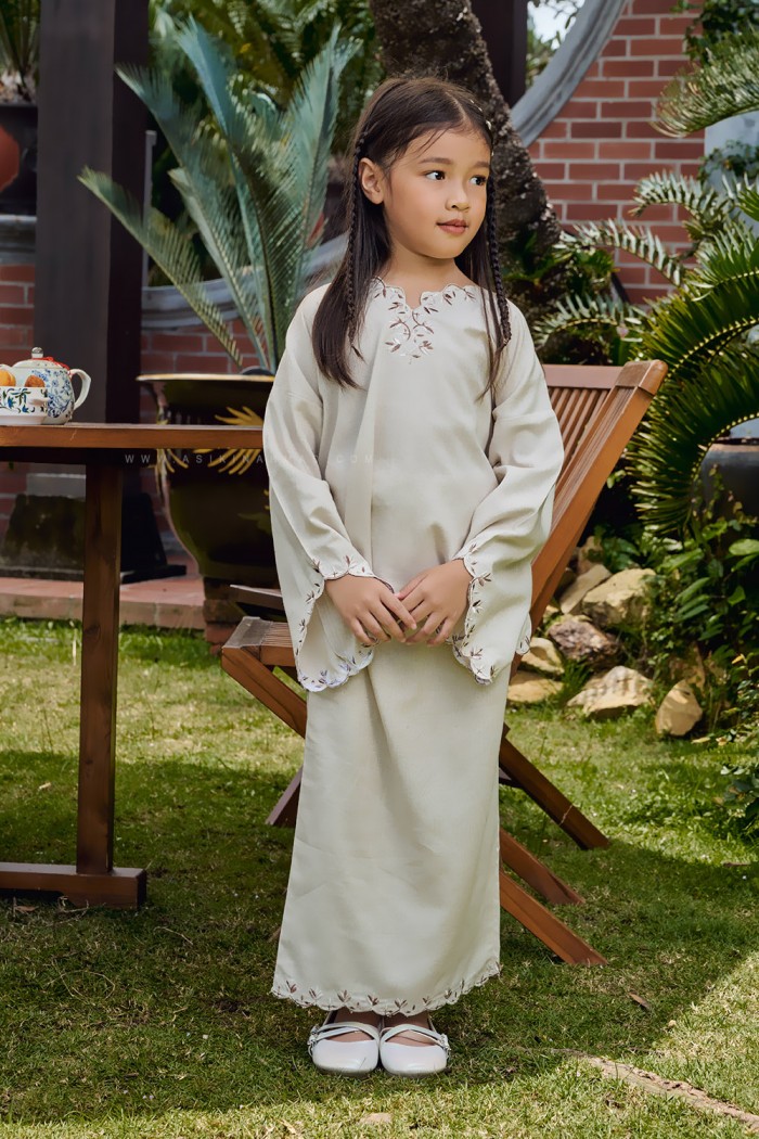LINEN LAILA KIDS IN IVORY WHITE