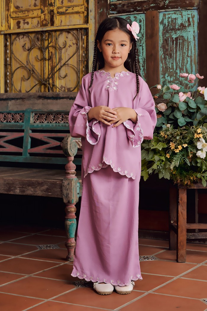 LINEN LAILA KIDS IN LIGHT PURPLE