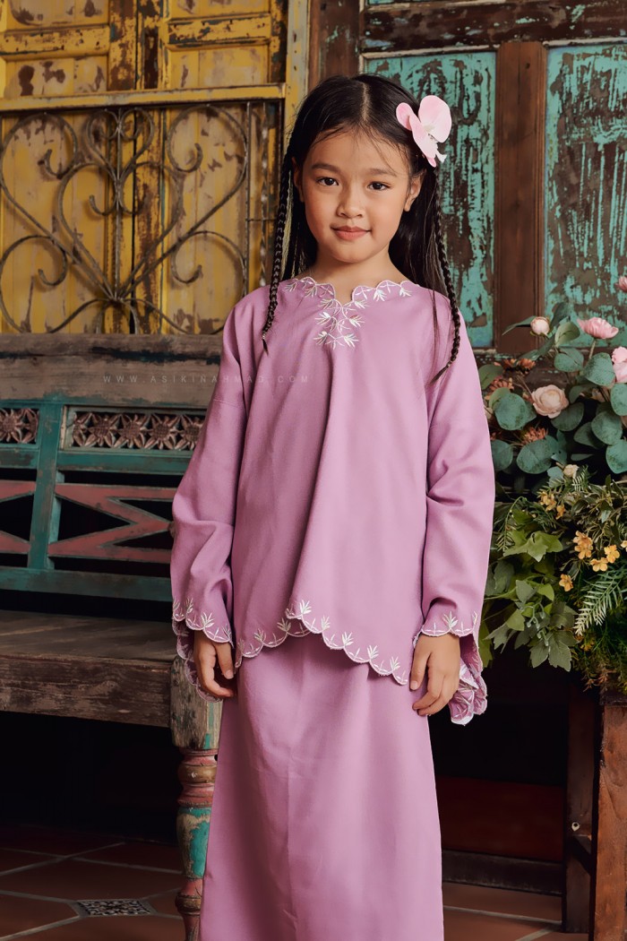 LINEN LAILA KIDS IN LIGHT PURPLE