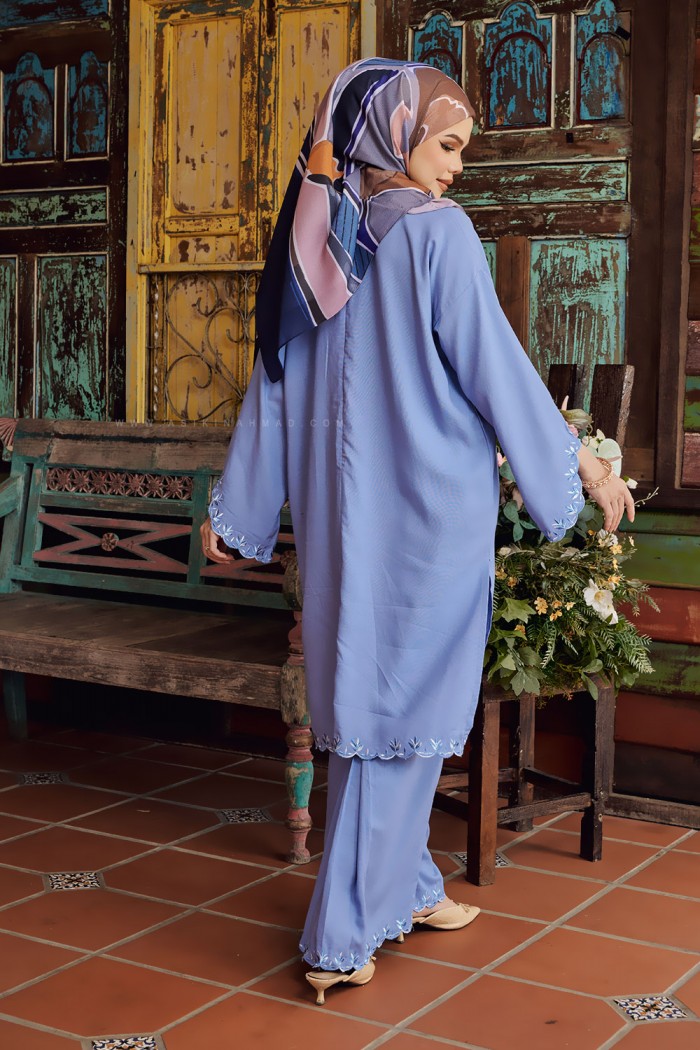 LINEN LAILA KURUNG IN BABY BLUE