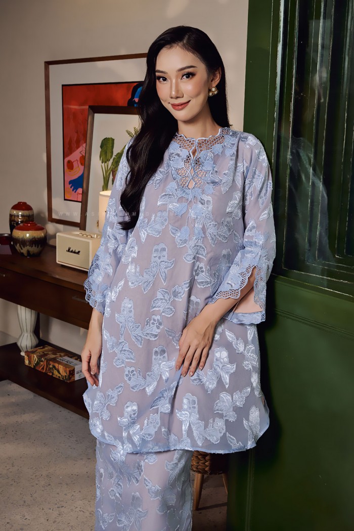 MARIANI KURUNG IN BABY BLUE