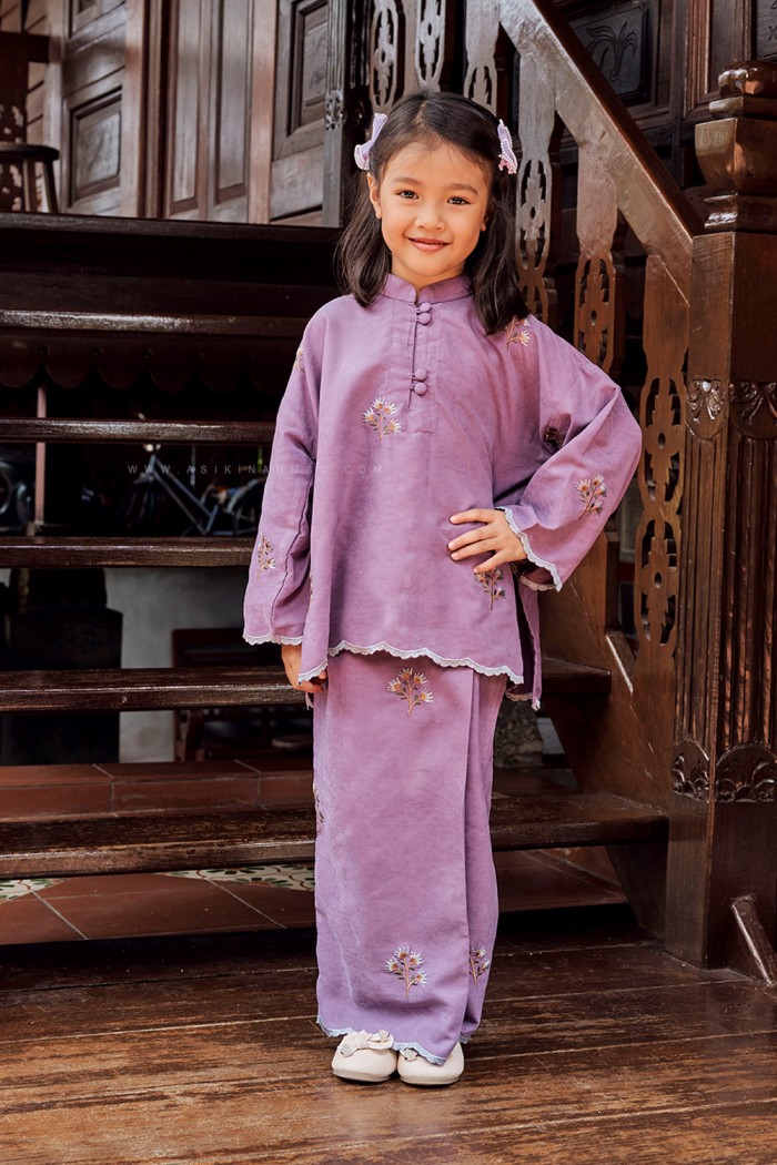 MARIA KURUNG KIDS IN PURPLE