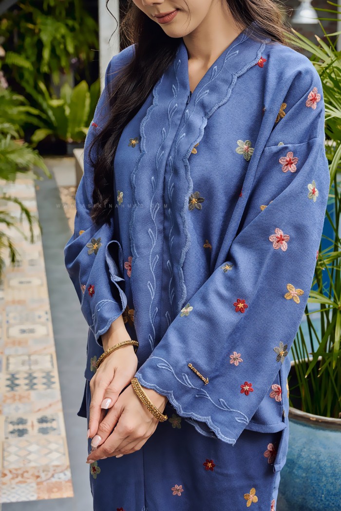 MEKAR MANIS KEBAYA (MMK-D2) in ASH BLUE