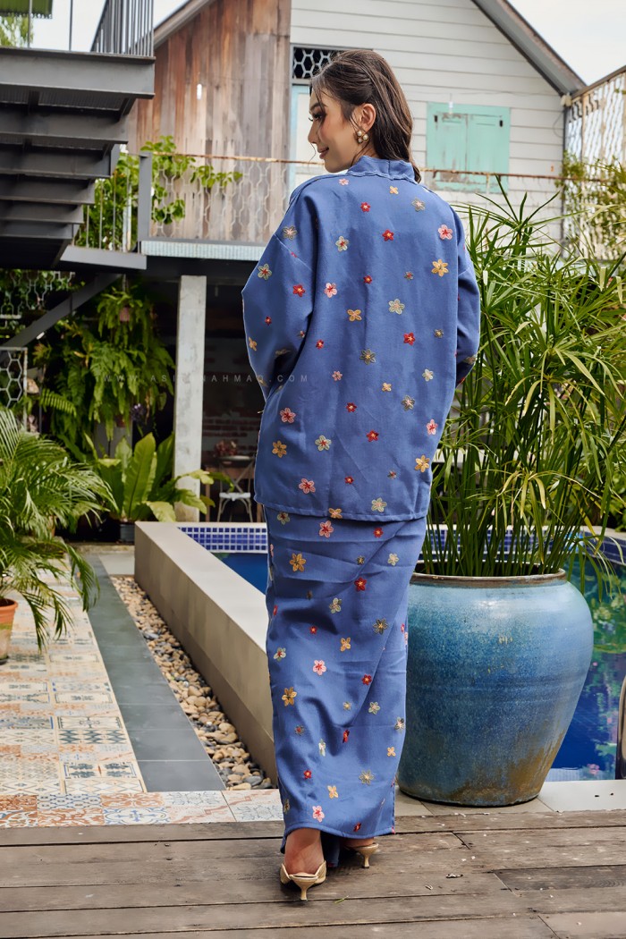 MEKAR MANIS KEBAYA (MMK-D2) in ASH BLUE