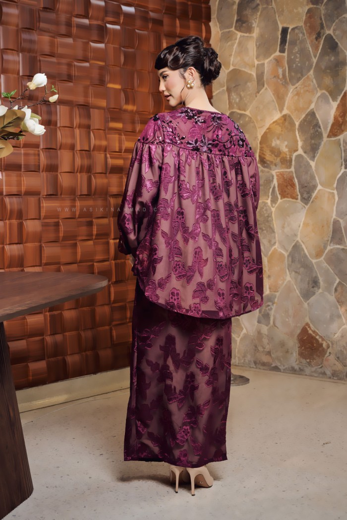 NING AYU KURUNG IN BURGUNDY