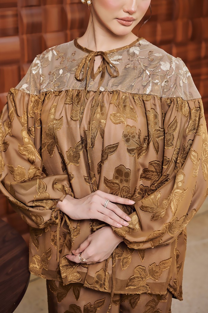 NING AYU KURUNG IN CARAMEL BROWN