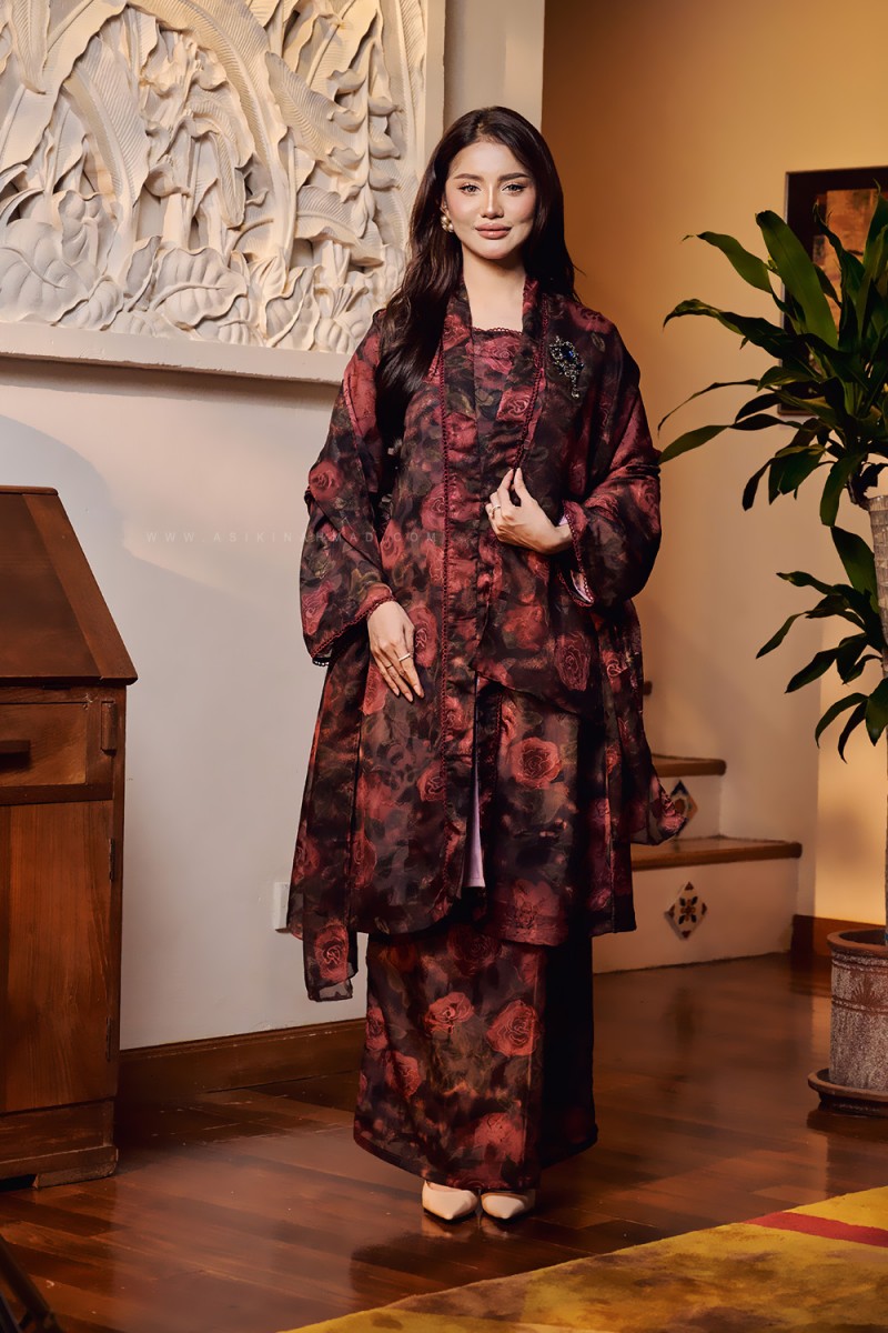NOORMA PRINTED KEBARUNG IN RED BLACK (BATCH 2)