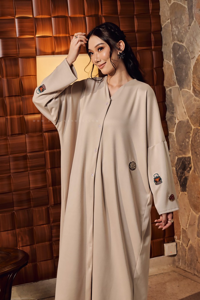 RONA DRESS IN LIGHT GRAY