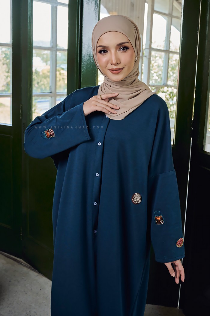 RONA DRESS IN TEAL GREEN