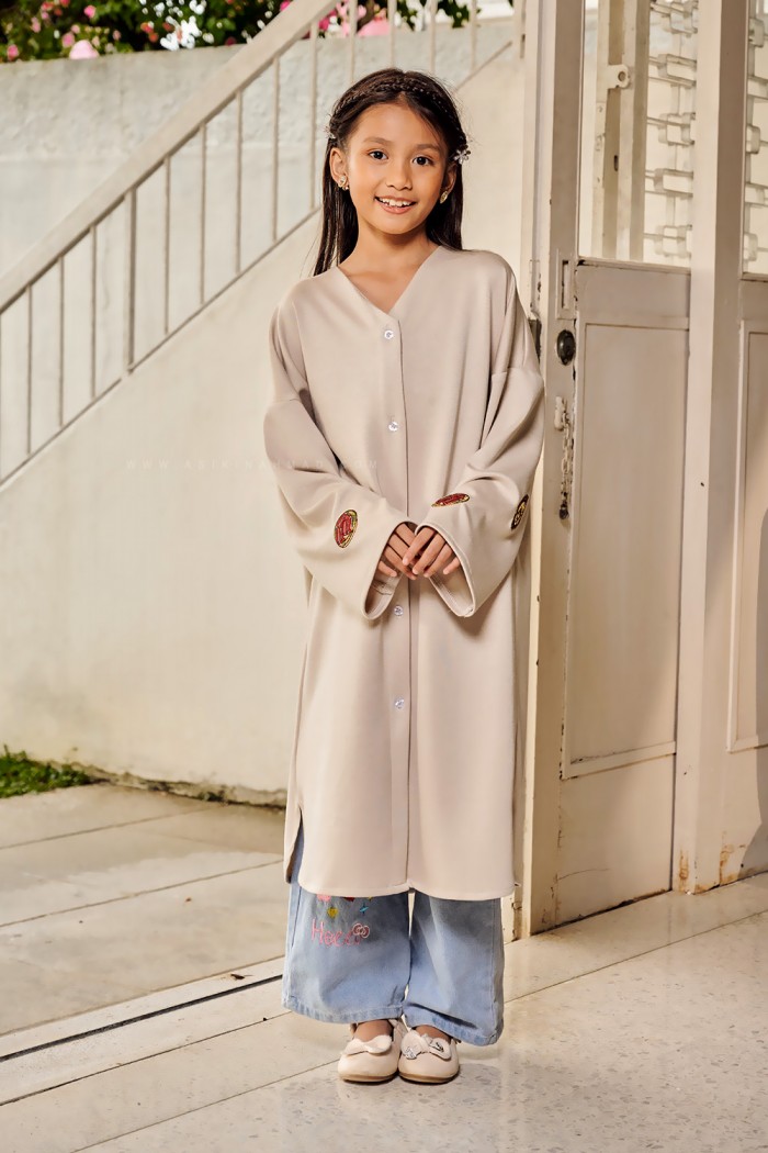 RONA DRESS KIDS IN LIGHT GRAY