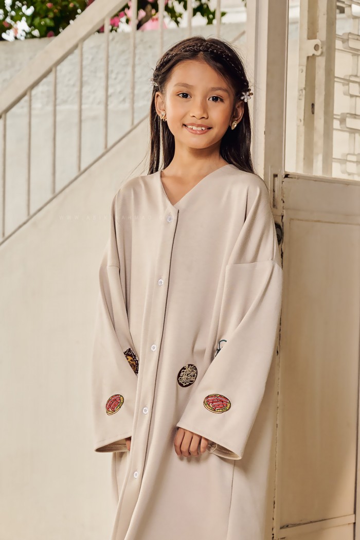 RONA DRESS KIDS IN LIGHT GRAY
