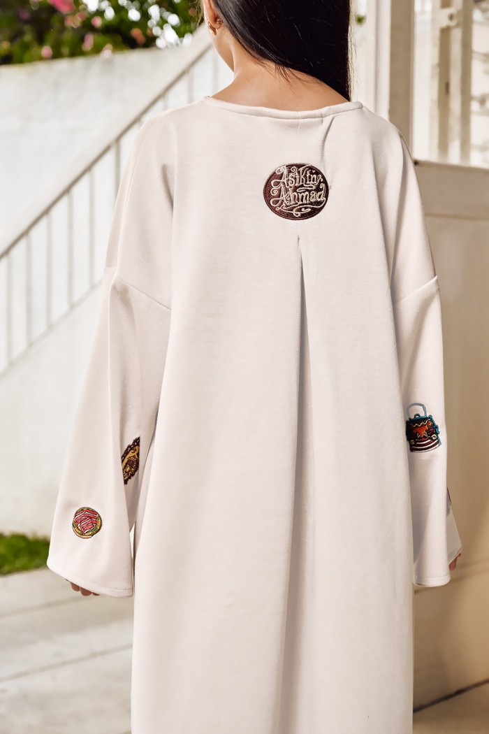 RONA DRESS KIDS IN OFF WHITE