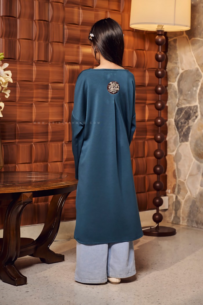 RONA DRESS KIDS IN TEAL GREEN