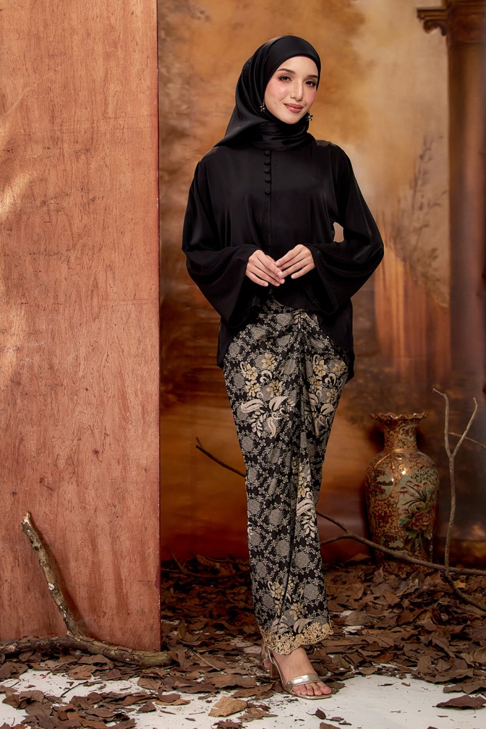 SALEHA KURUNG (SKD-1) - BLACK