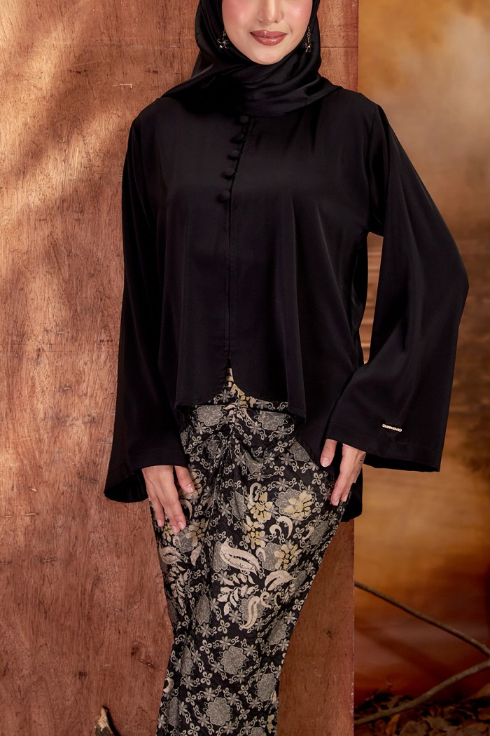 SALEHA KURUNG (SKD-1) - BLACK