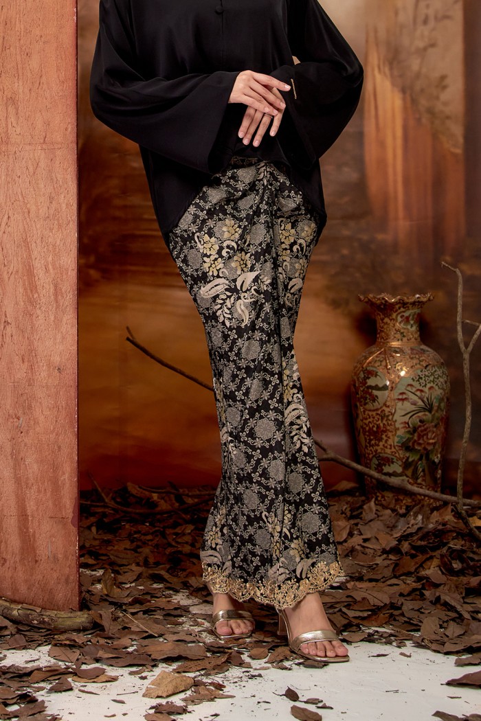 SALEHA KURUNG (SKD-1) - BLACK