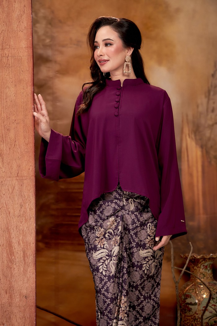 SALEHA KURUNG (SKD-1) - DARK PURPLE