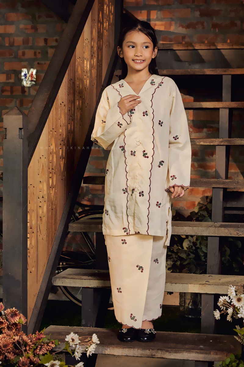 SARIMAH SULAM KURUNG KIDS in WHITE PURPLE