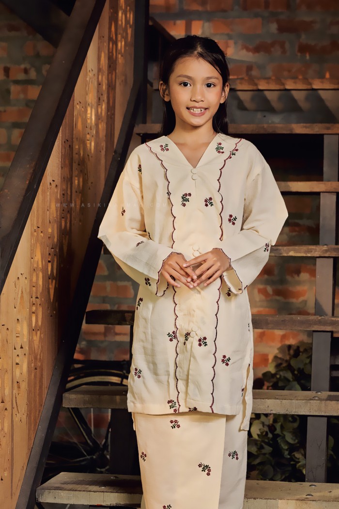 SARIMAH SULAM KURUNG KIDS in WHITE PURPLE